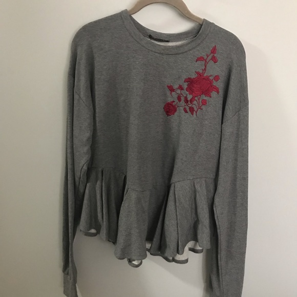 Tops - Peplum sweatshirt